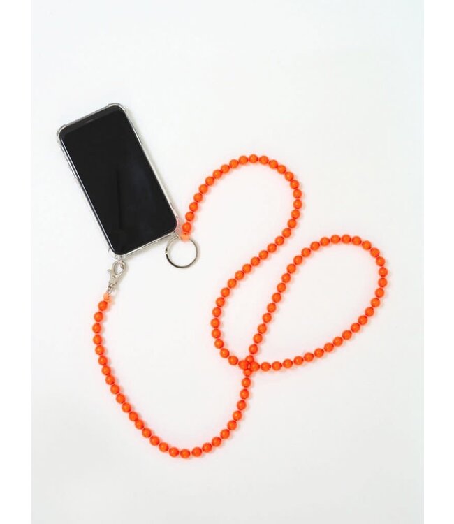 Phone Necklace, neon  orange