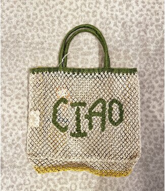The Jacksons Ciao Lemon Woven Bag 44cm x 42cm