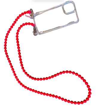 Ina Seifart Phone Necklace, red - red