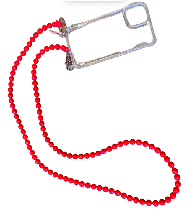 Phone Necklace, red - red