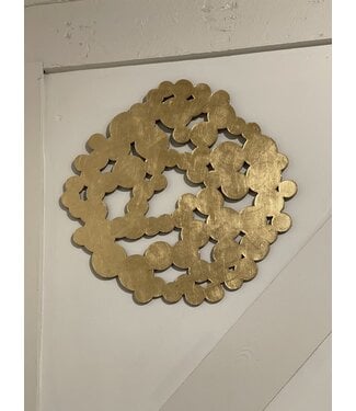 Cynthia Kolls Consignment Gold Leaf Abstract Circles
