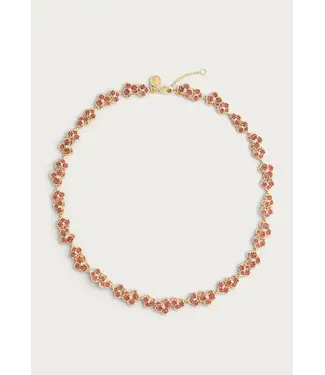 Anabel Aram Orchid Pave Necklace