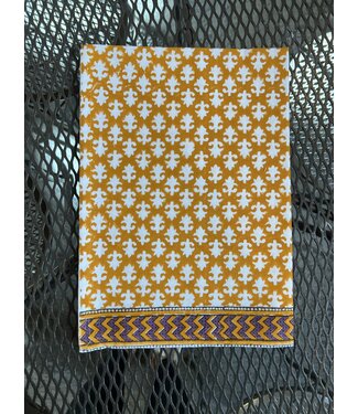 Pacific & Rose Textiles Yellow Buti Kitchen Towel