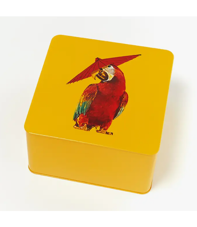 Arapluie Square Metal Tin Box