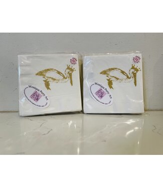 Monique Perry Pelican with Crown Cocktail Napkins