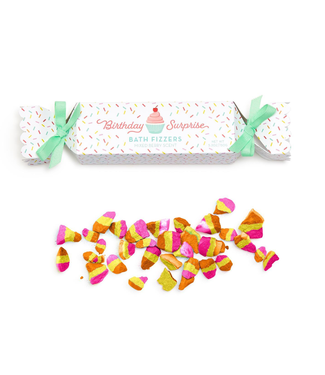 Two's Company Birthday Surprises Bath Fizzer Cracker