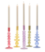 Hand-Blown Glass Tapered Candleholder