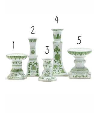 Two's Company Countryside Green Candle Holder 1