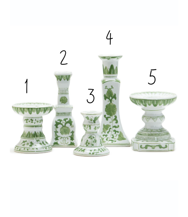 Countryside Green Candle Holder 1
