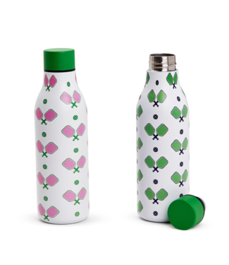 Two's Company Pickleball Double Wall Insulated Water Bottle
