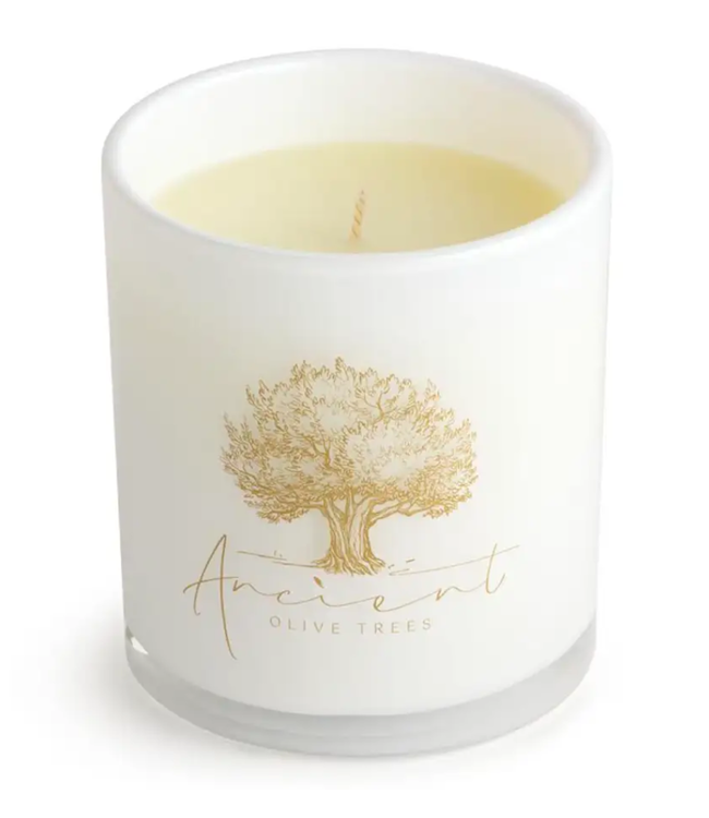 Reminisce White Glass 13.5oz Scented Candle