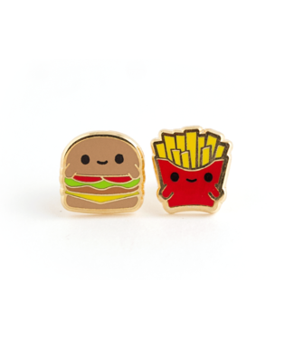 Luxcups Creative Fast Food Friends Enamel Earrings