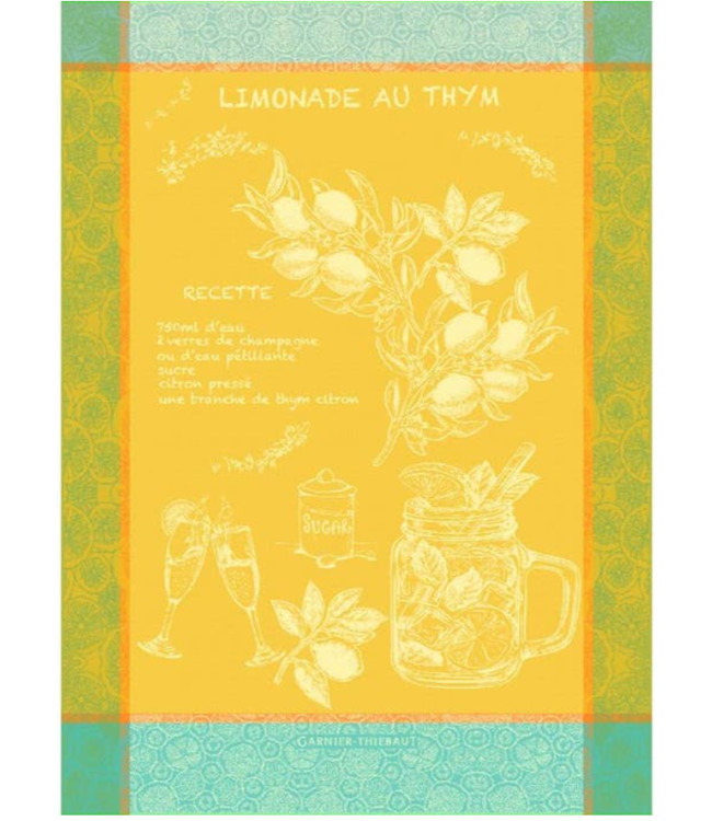 Limonade Au Thym Soleil Kitchen Towel 22“x30”,