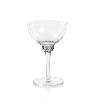 Zodax Colette Martini / Cocktail Optic Glass S/2