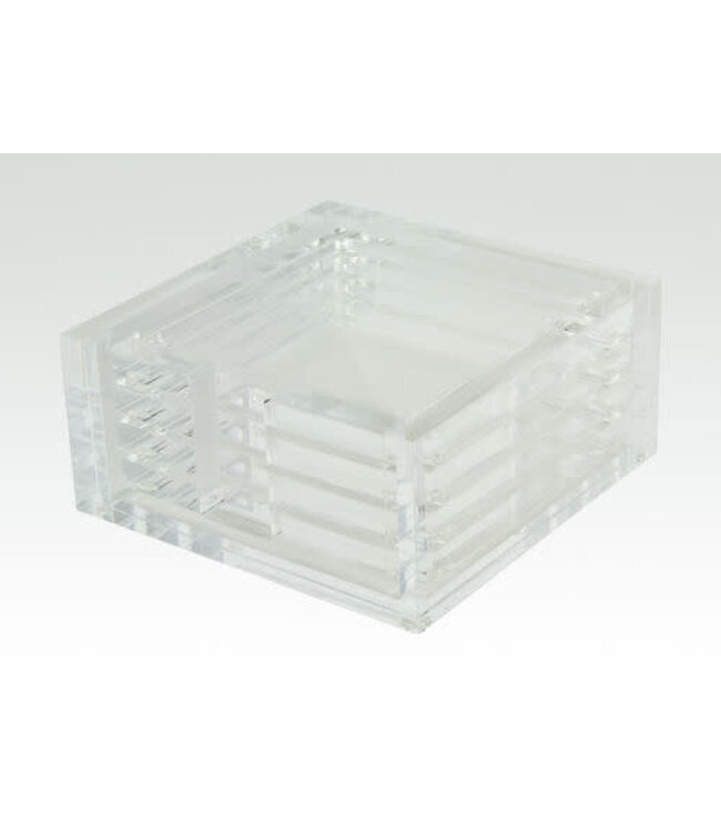 Lucite Coaster Set of 4 Clear