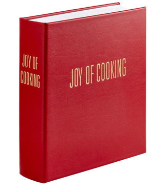 Graphic Image Joy of Cooking Red Leather