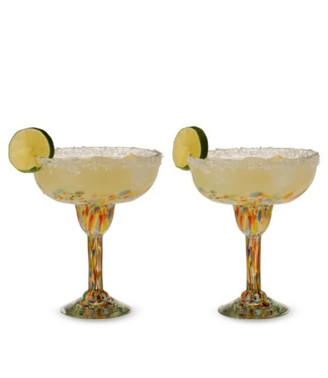 Artistico Recycled Margarita Glass Set of 2