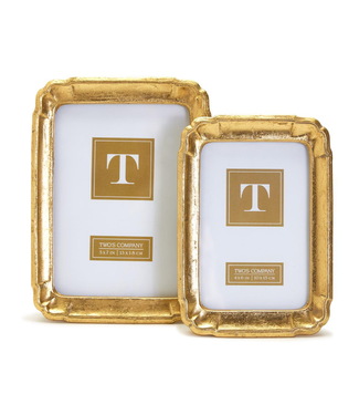 Two's Company Gold Leaf Frame 4 x 6