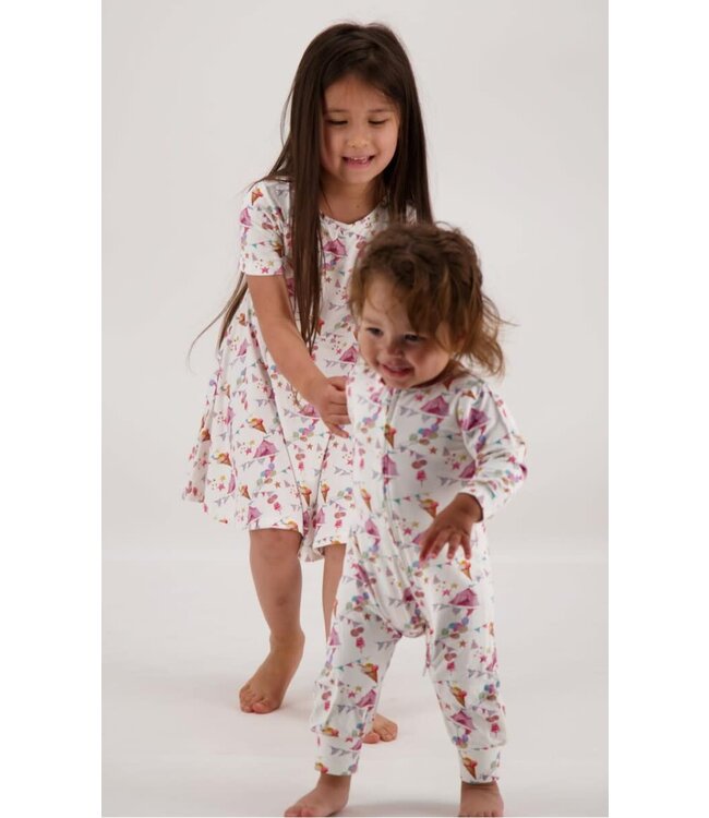 Vintage Carnival Long Romper