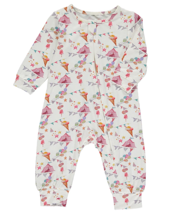 Vintage Carnival Long Romper