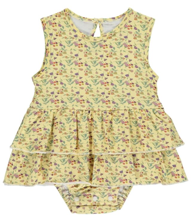 Garden Wildflowers Ruffled Dress