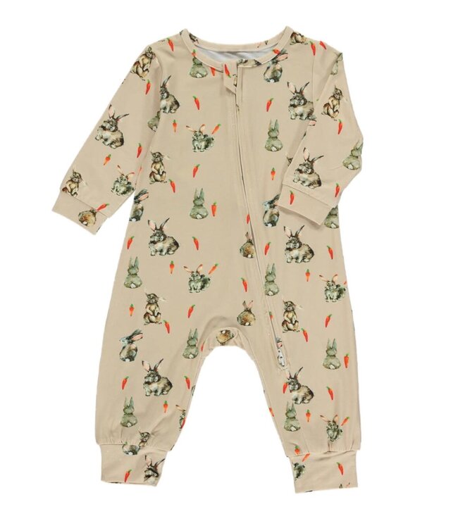 Spring Bunnies & Carrots Long Romper