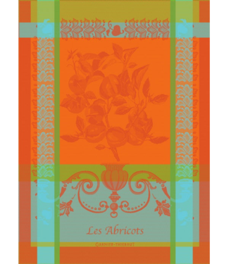 Garnier Thiebaut Les Abricots Orange Kitchen Towel 22“x30”
