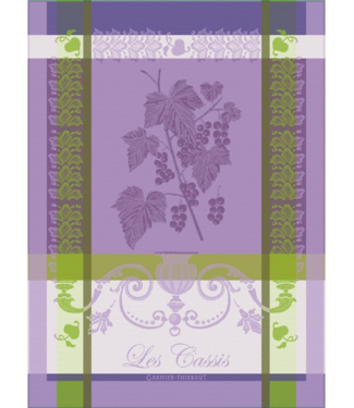 Garnier Thiebaut Les Cassis Purple Kitchen Towel 22“x30”