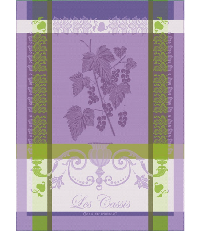 Les Cassis Purple Kitchen Towel 22“x30”
