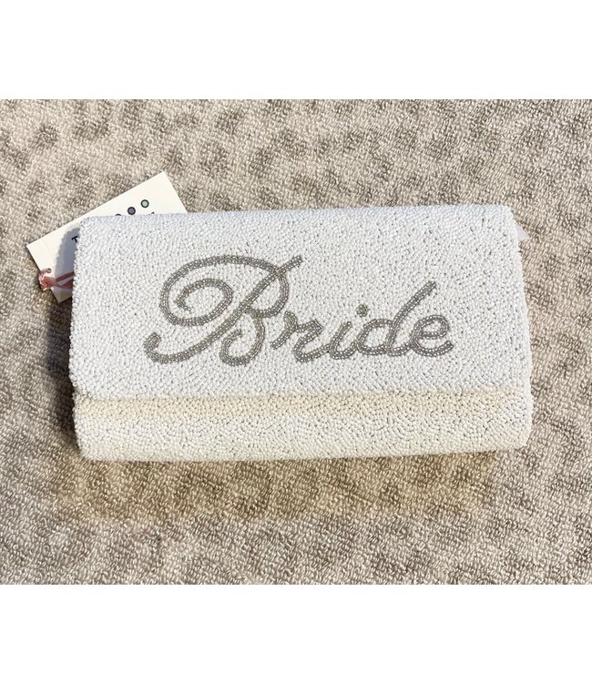 Medium Structured Clutch - Bride