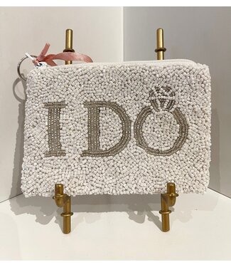 Tiana Designs White with Silver I DO Coin Purse