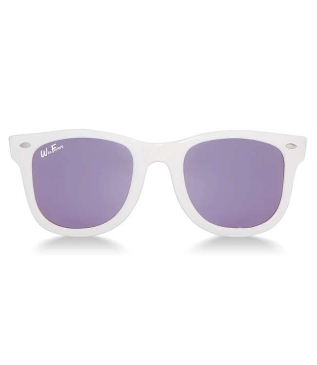 Polarized WeeFarers® White with Purple 4-6y