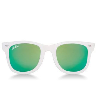 Weefarers Polarized WeeFarers® White with Sea Green 2-3y