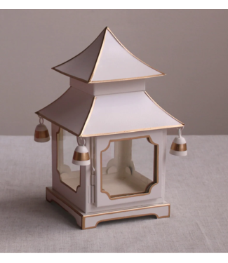 Beatriz Ball Holiday Pagoda Lantern Ivory