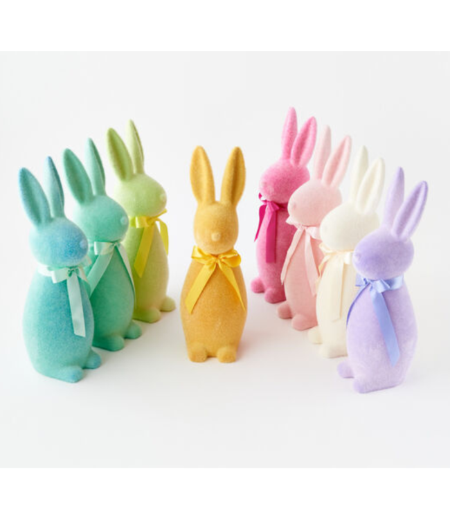 Flocked Pastel Bunny 16''