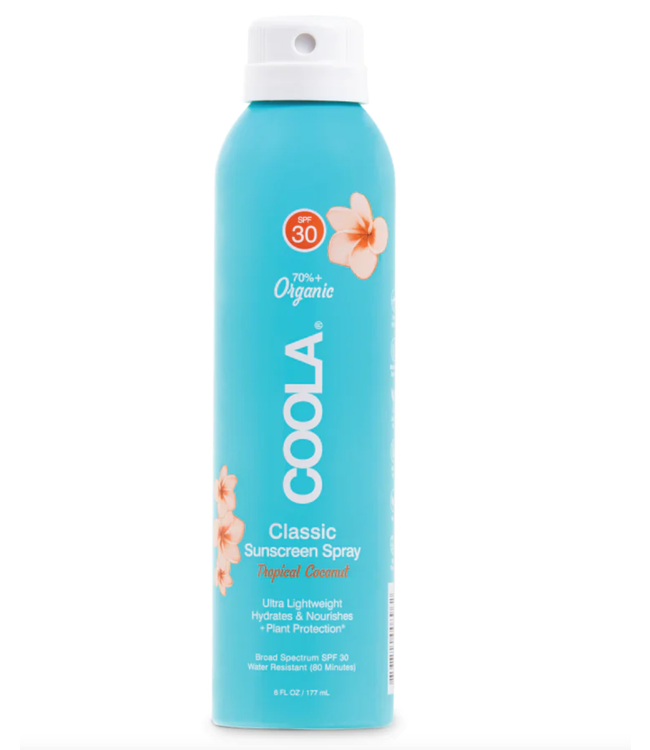 COOLA Classic Body Spray SPF 30 6oz Tropical Coconut