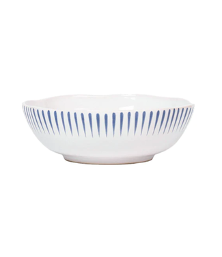 Juliska Sitio Stripe Coupe Bowl - Delft Blue