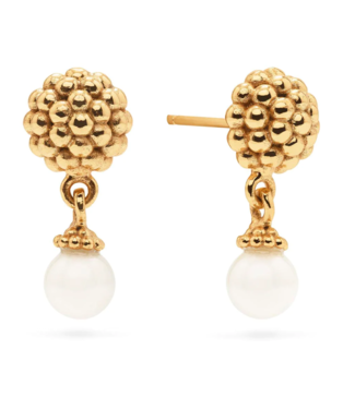 Capucine de Wulf Berry Drop Stud Earrings Pearl