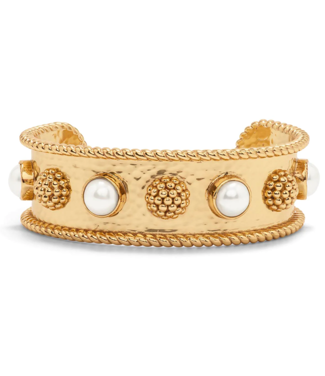 Berry Gem Cuff in Gold with Pearl