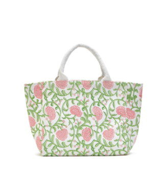 Two's Company Floral Block Print Thermal Lunch Tote Bag