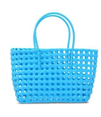 Iscream Large Blue Woven Tote