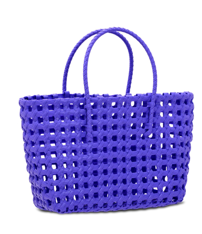 Large Purple Woven Tote