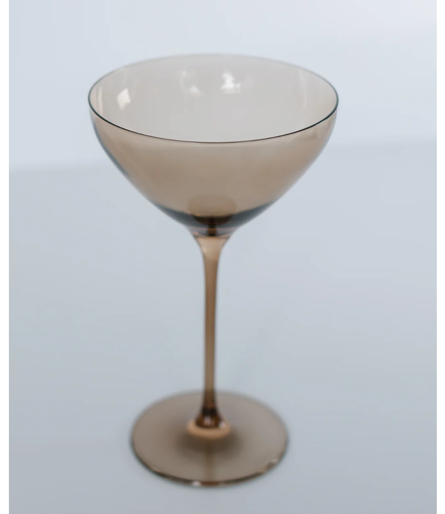 Estelle Amber Smoke Martini Glass - Single