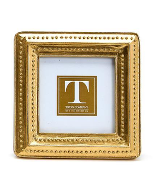 Two's Company Gold Beaded Edge Frame 4x4