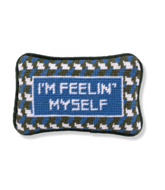 Furbish Feelin' Myself Mini Needlepoint Pillow