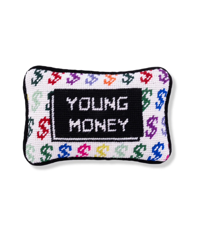 Young Money Mini Needlepoint Pillow
