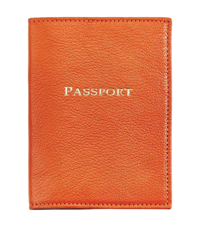 Orange Passport Cover