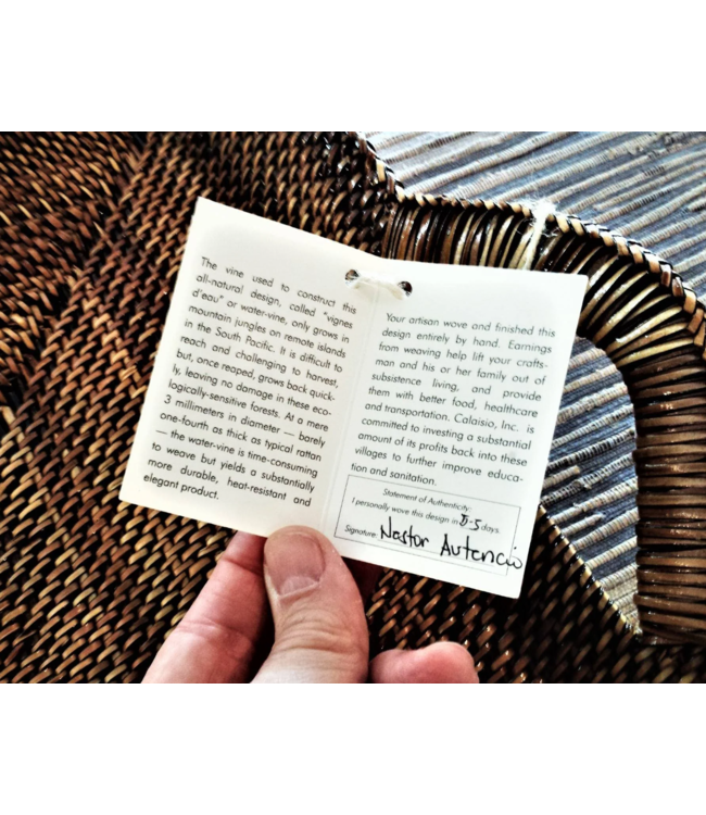 Round Basket and Anchor 9.5'' Pie Dish