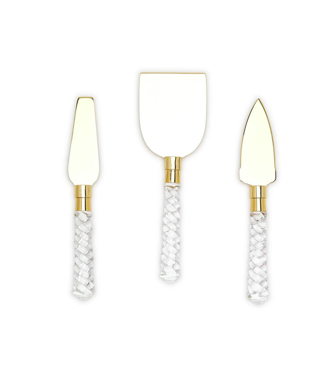 Crystal Clear S/3 Cheese Knives