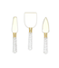 Crystal Clear S/3 Cheese Knives